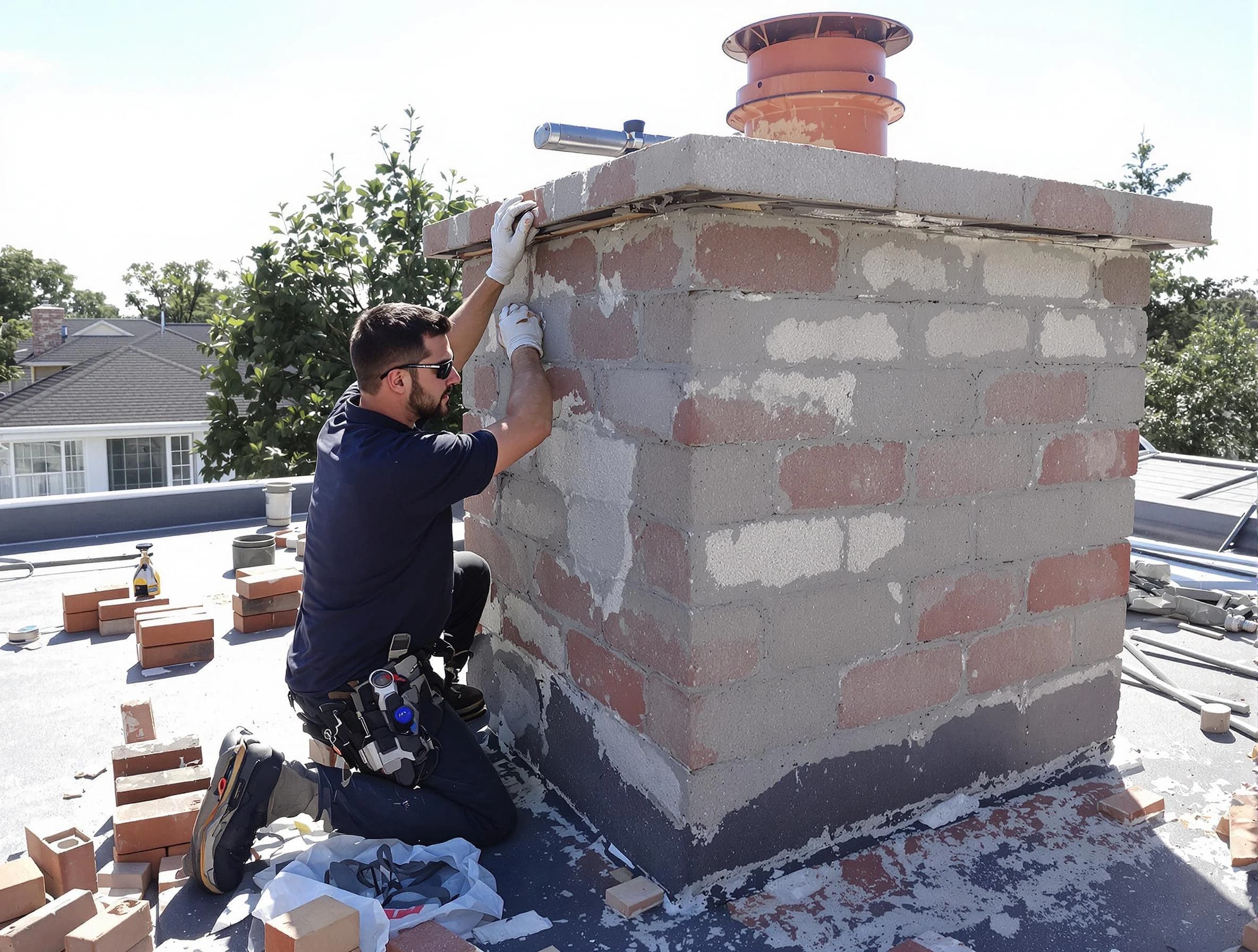Advanced chimney repair process by Tuscaloosa Chimney Sweep in Tuscaloosa, AL