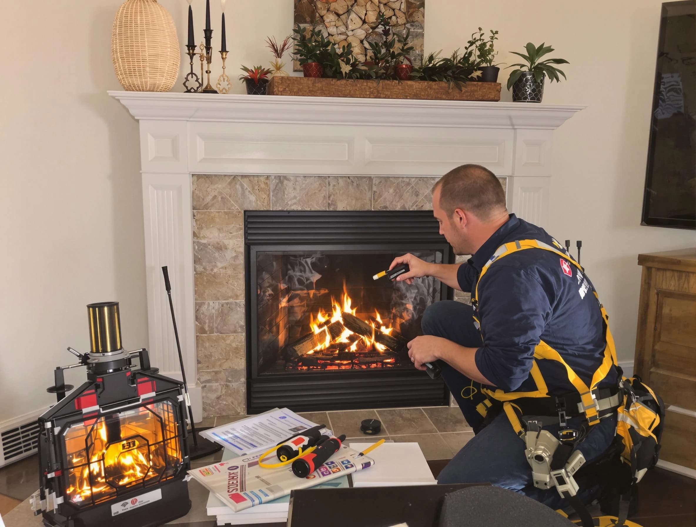 Safety-focused fireplace inspection by Tuscaloosa Chimney Sweep in Tuscaloosa, AL
