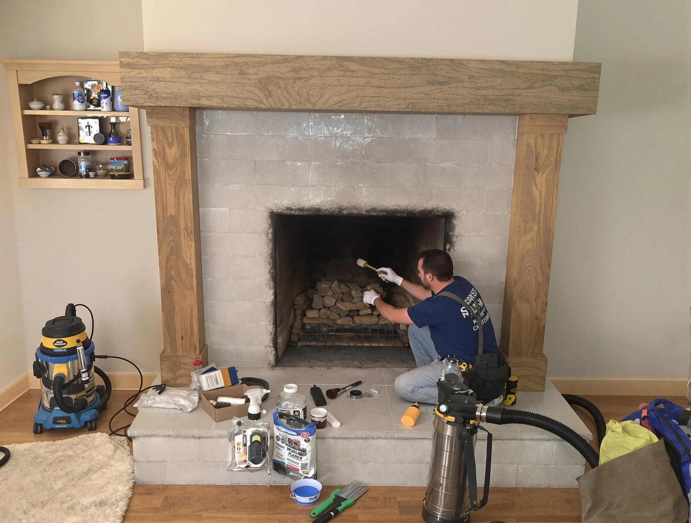 Detailed creosote removal process by Tuscaloosa Chimney Sweep in Tuscaloosa, AL