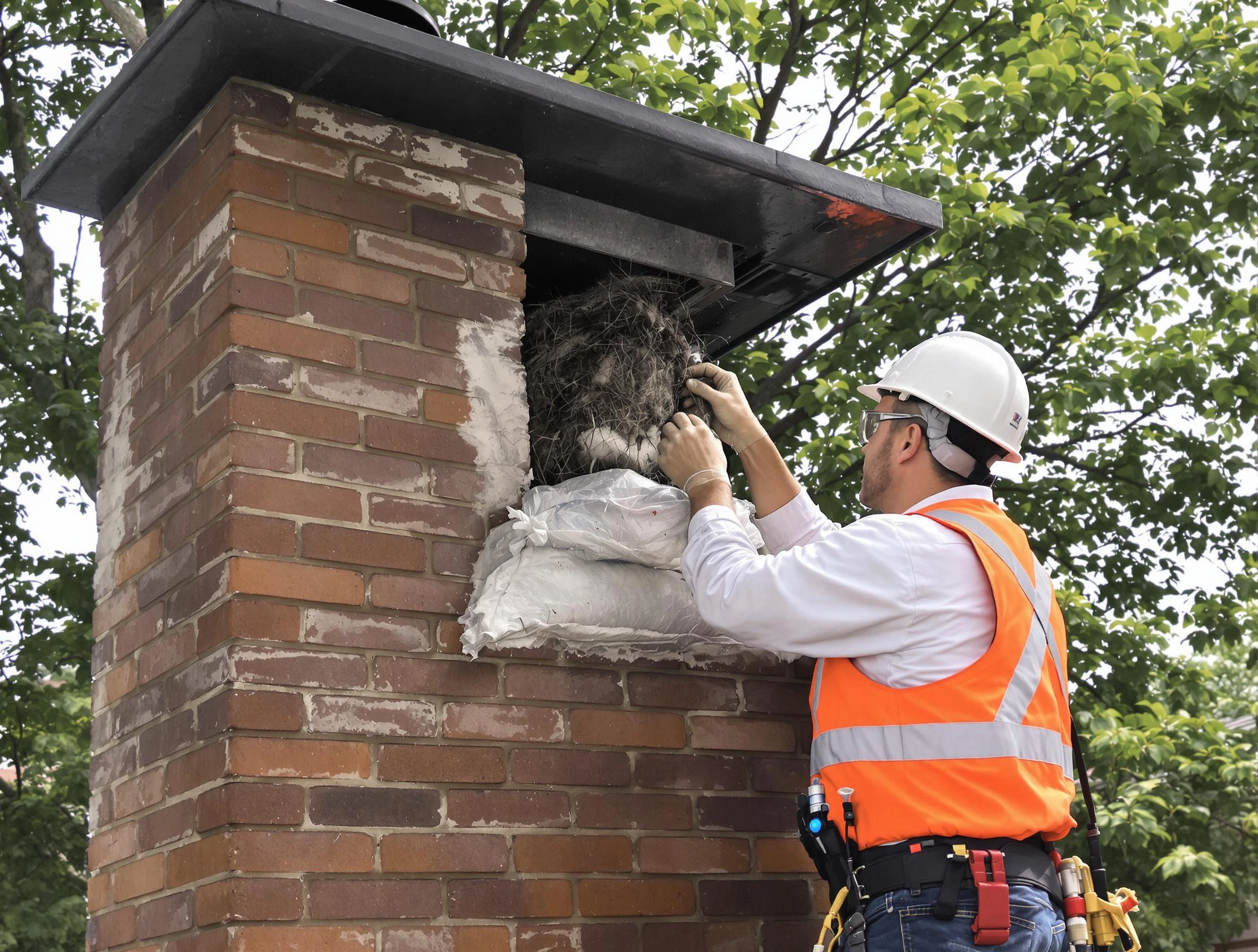 Humane removal of debris and animals by Tuscaloosa Chimney Sweep in Tuscaloosa, AL