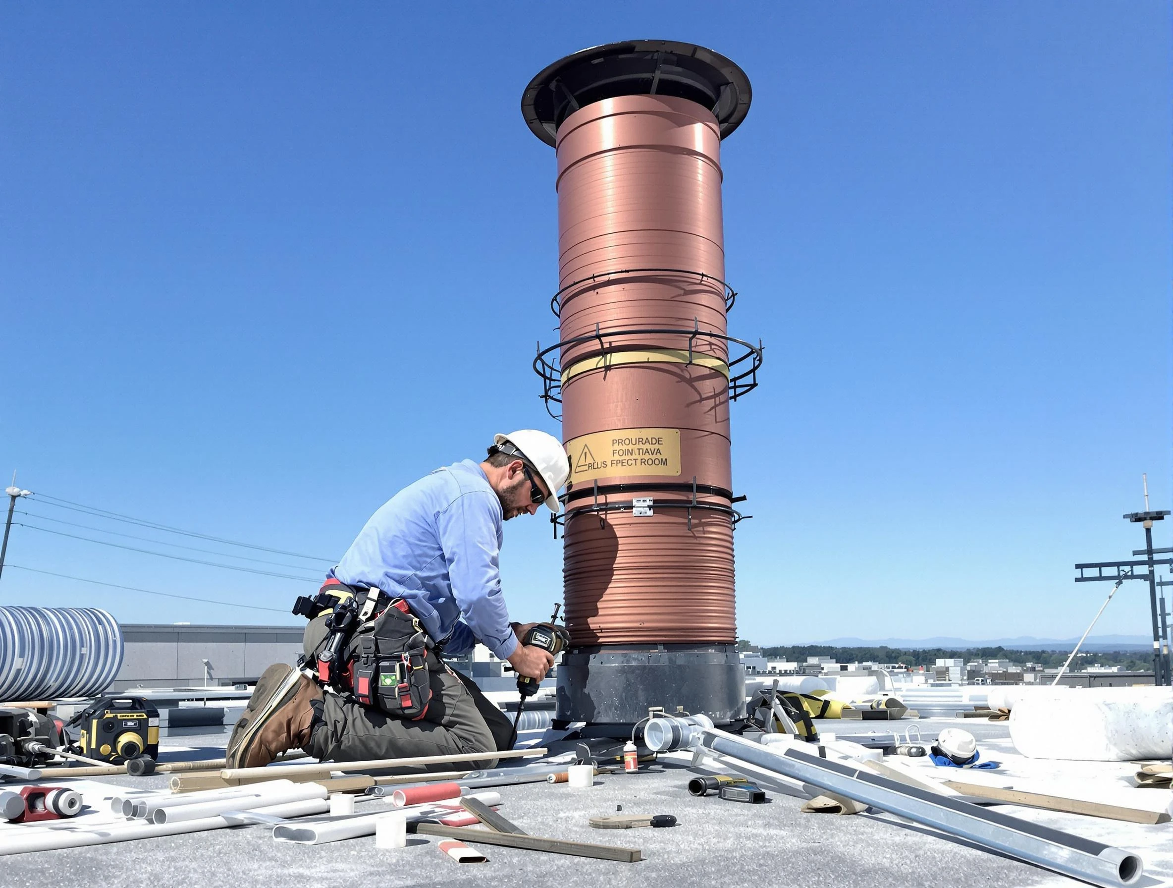 Installed chimney liner by Tuscaloosa Chimney Sweep in Tuscaloosa, AL