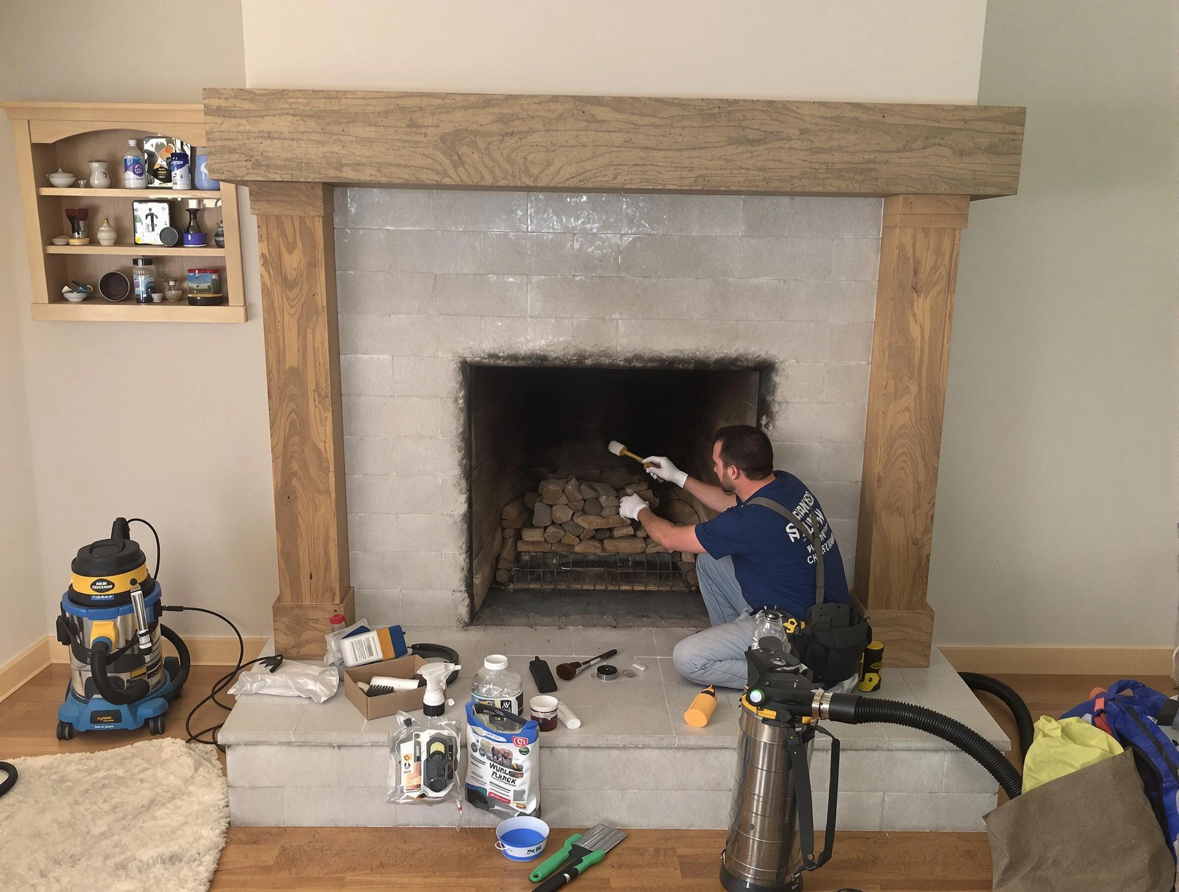 Detailed creosote removal process by Tuscaloosa Chimney Sweep in Tuscaloosa, AL